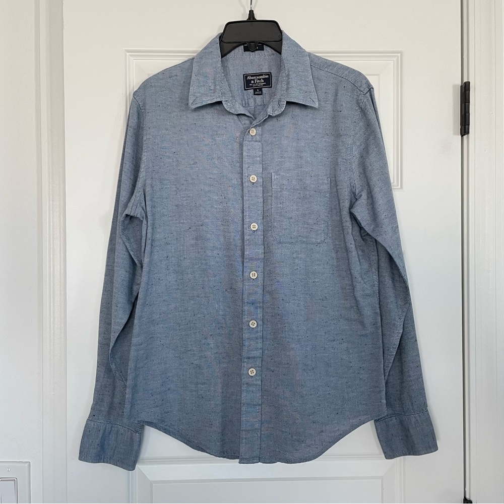 Abercrombie & Fitch Light Blue Casual Shirt